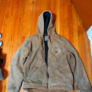 Carhartt men's large sherpa lined duck jacket